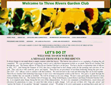 Tablet Screenshot of 3riversgardenclub.com